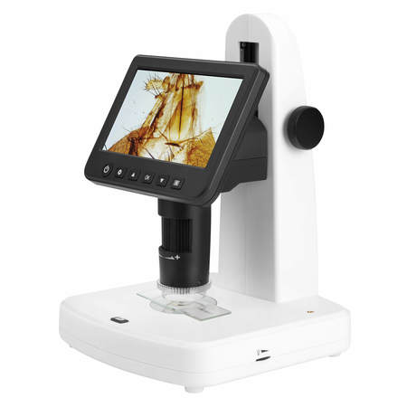 VIVIDIA Digital Microscope, 300x, 12M, 1080P, 5", Measurement DVR & Polarizer HM 058